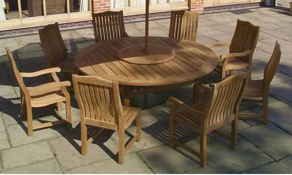 Malvern Teak 8 Dining Chair set