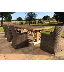 Valencia Teak Bench and Chair Set