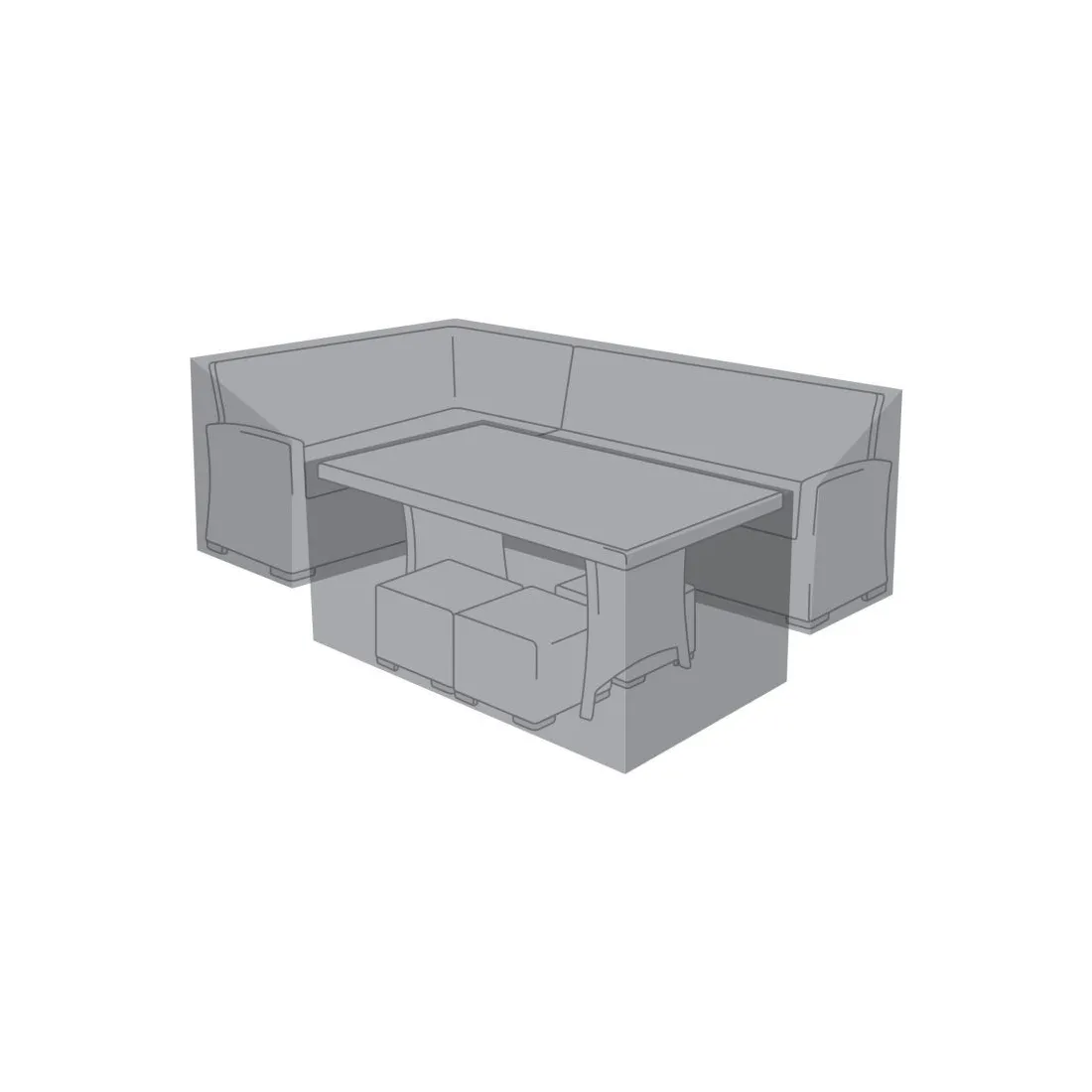Cover for Left Hand L-Shaped Corner Dining Set  - 5