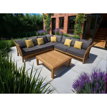 Paris Teak Corner Unit | FSC® Certified  - 38