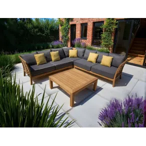 Paris Teak Corner Unit | FSC® Certified  - 38