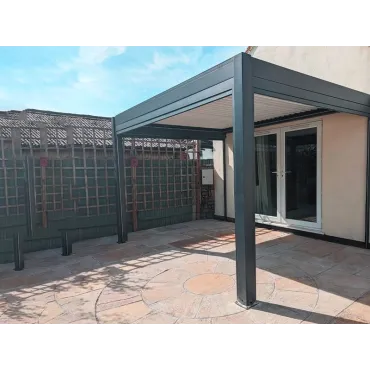 Eclipse 3 X 3m LED Motorised Pergola | Wall Mounted