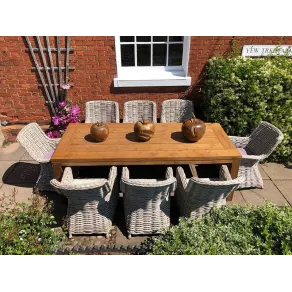 Fiji 8 Chair Rectangular Dining Set