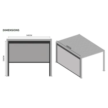 Titan Privacy Screen 3.6m  - 5