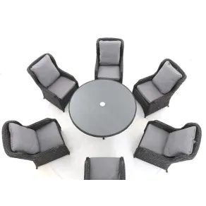 Midnight Montana Round Dining Armchair Set