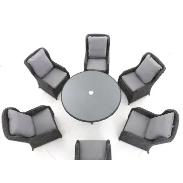 Midnight Montana Round Dining Armchair Set