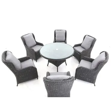 Midnight Montana Round Dining Armchair Set