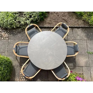Mustique 6 Chair Round Set - Certified