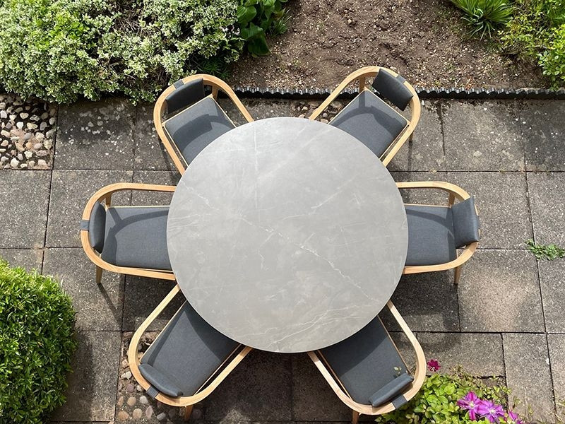Mustique 6 Chair Round Set - Certified