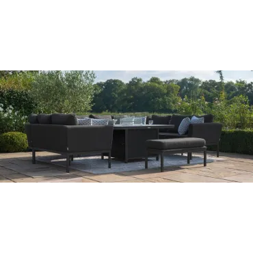 Pulse U Shape Corner Dining Set - Firepit Table