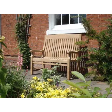 Malvern teak bench - 120cm