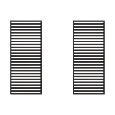 Como Pergola Single Louvre Panel 3m