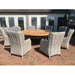 Fiji 8 Chair Dining Set | With Malvern 2.1M FSC  - 6