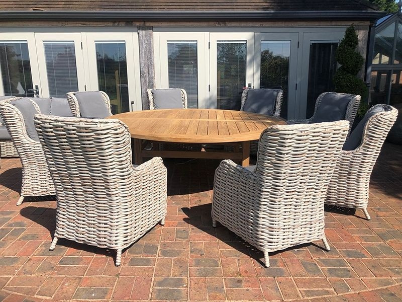 Fiji 8 Chair Dining Set - With Malvern 2.1M