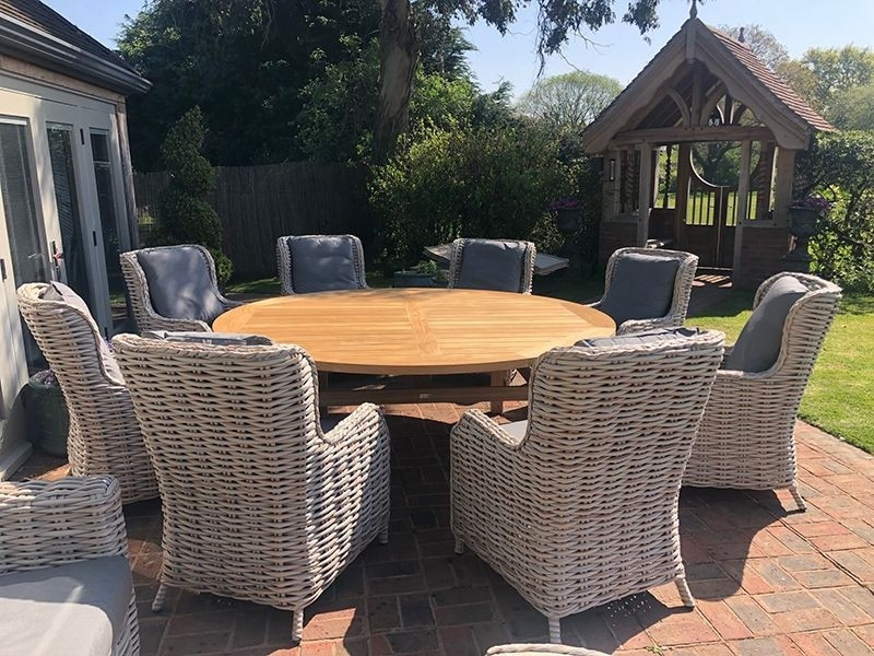 Fiji 8 Chair Dining Set - With Malvern 2.1M