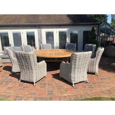 Fiji 8 Chair Dining Set | With Malvern 2.1M FSC  - 3