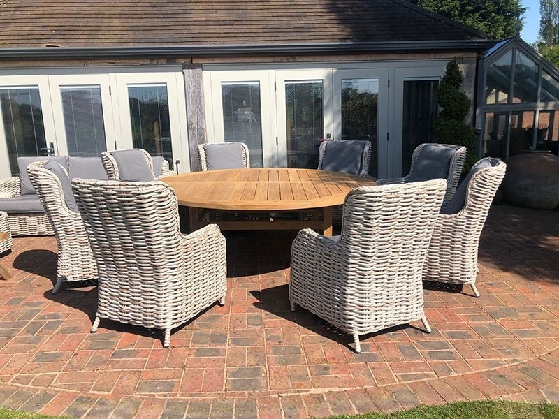 Fiji 8 Chair Dining Set - With Malvern 2.1M
