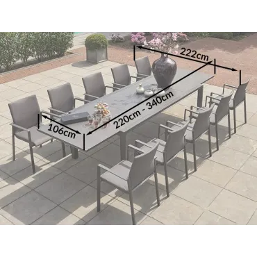 Mustique 10 Chair Extending Set