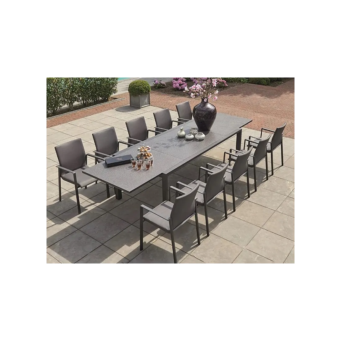 Mustique 10 Chair Extending Set | Life Range  - 11