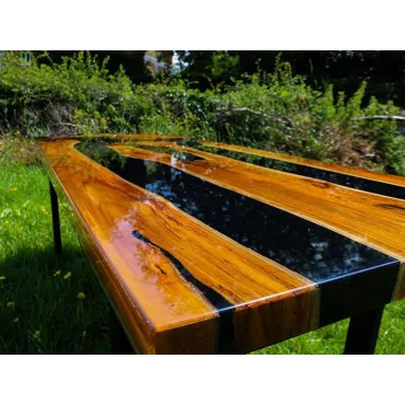 Epoxy Resin Table - Black