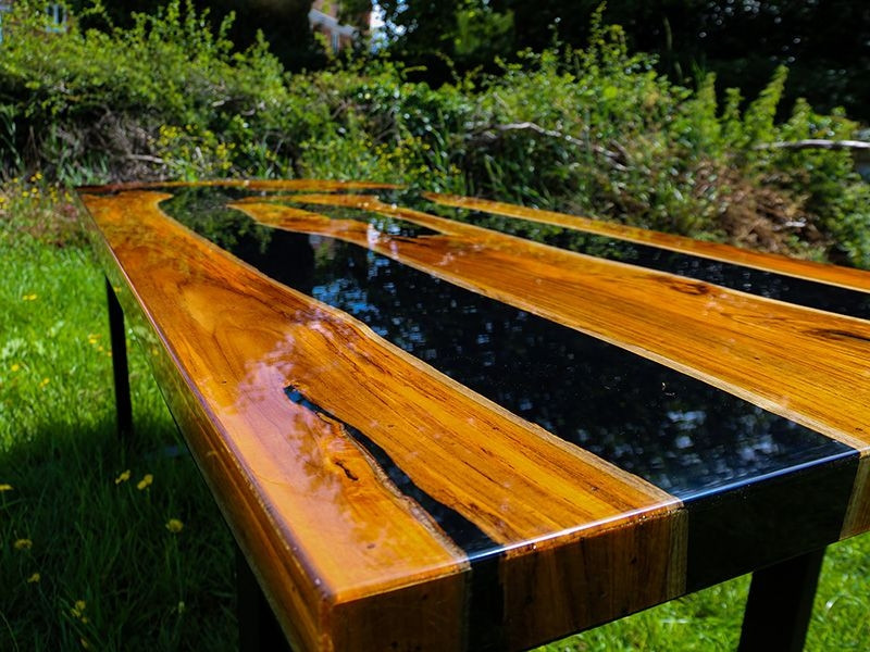 Epoxy Resin Table - Black