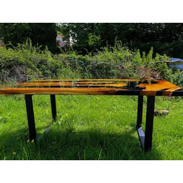Epoxy Resin Table - Black