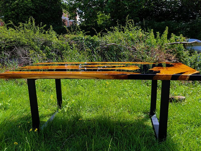 Epoxy Resin Table - Black