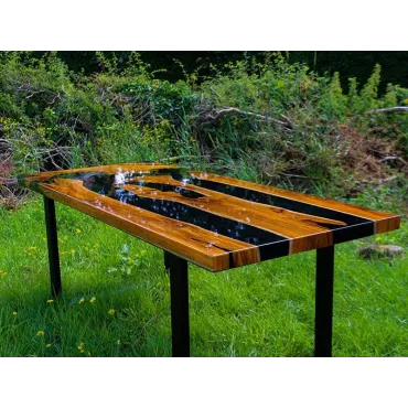 Epoxy Resin Table - Black
