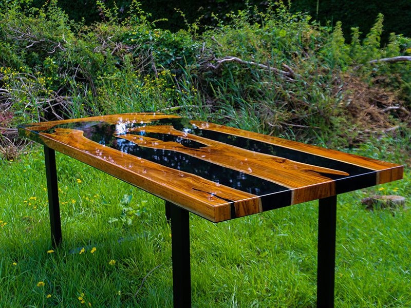 Epoxy Resin Table - Black