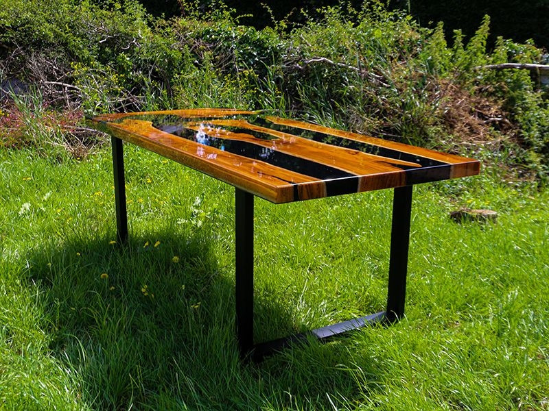 Epoxy Resin Table - Black