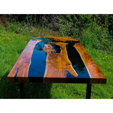 Epoxy Resin Table - Black