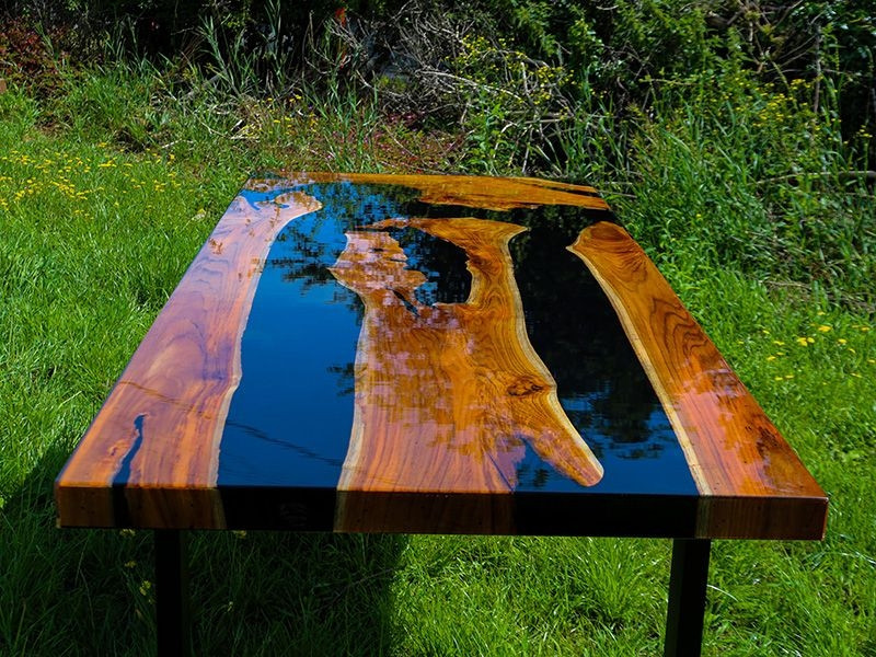 Epoxy Resin Table - Black