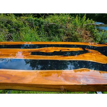 Epoxy Resin Table - Black