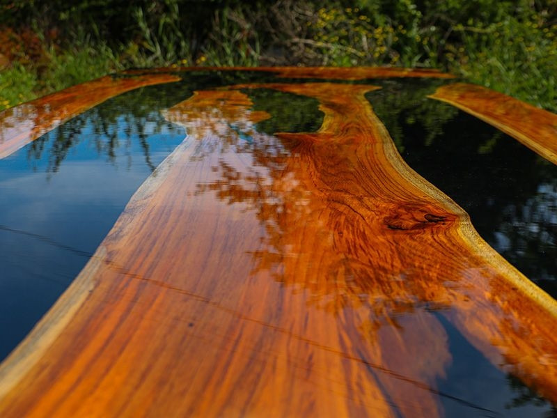 Epoxy Resin Table - Black