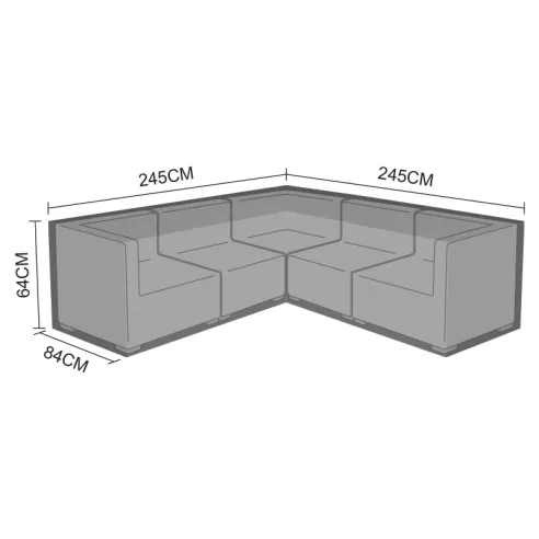 Cover for Chelsea Corner Sofa Set - 245cm x 245cm x 84cm x 64cm - 6 Cover for Chelsea Corner Sofa Set - 245cm x 245cm x 84cm x 64cm - 6