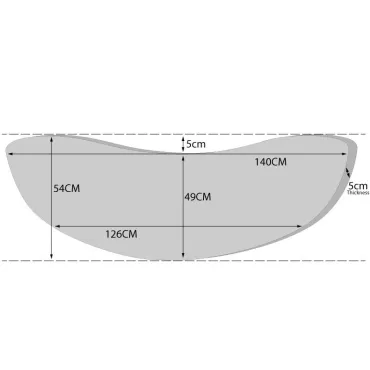 Half Moon Bench Cushion  - 2