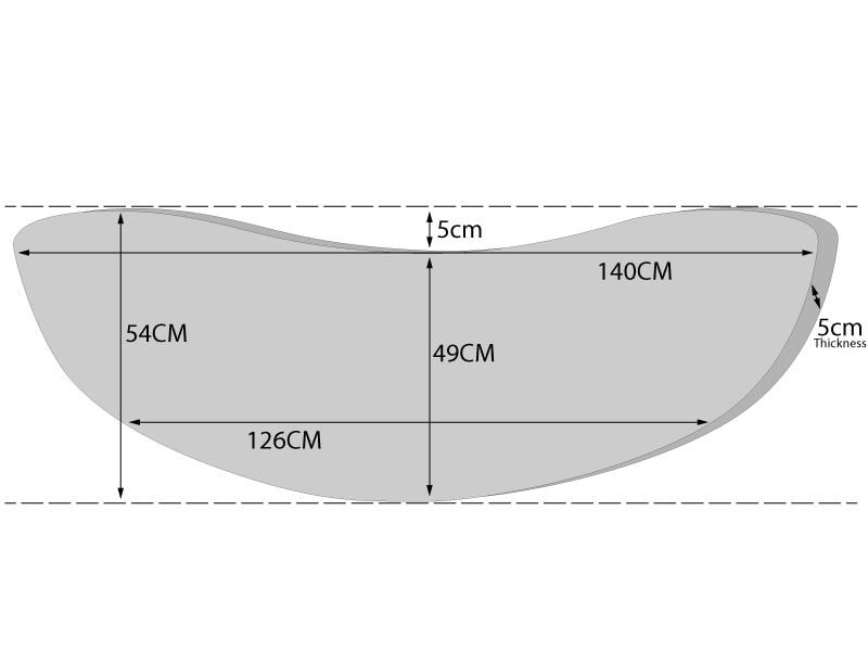 Half Moon Bench Cushion