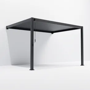 Titan 4m x 3m Wall Mounted Aluminium Pergola  - 9