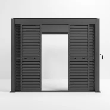 Titan Sliding Shuttered Doors for 3m Pergola