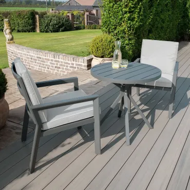 New York 3 Piece Aluminium Bistro Set