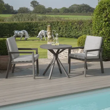 New York New York 3 Piece Aluminium Bistro Set