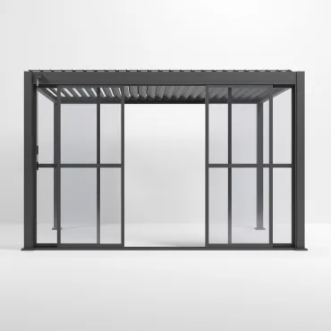 Aluminium Pergolas Titan 3.6mTransparent French Sliding System