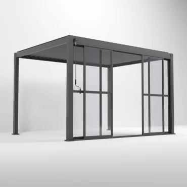 Aluminium Pergolas Titan 3.6mTransparent French Sliding System