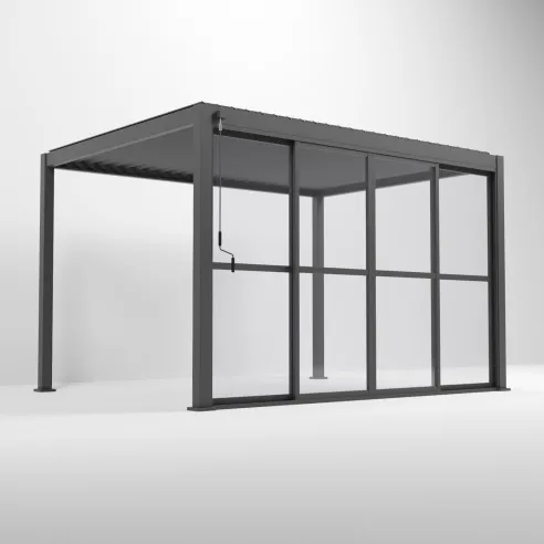 Aluminium Pergolas Titan 3.6mTransparent French Sliding System
