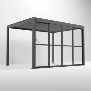 Aluminium Pergolas Titan 3.6mTransparent French Sliding System