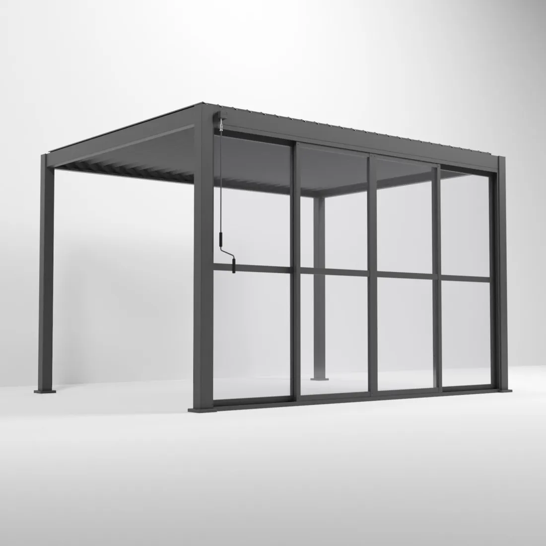 Aluminium Pergolas Titan 3.6mTransparent French Sliding System