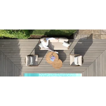 Porto Rope Weave 3 Seat Lounge Set