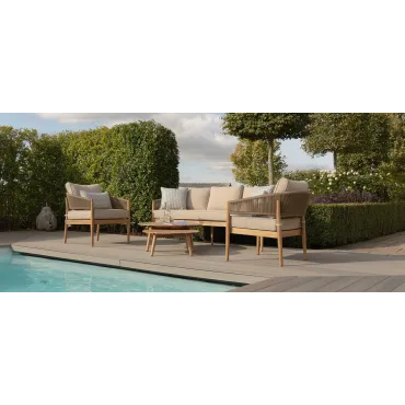 Porto Rope Weave 3 Seat Lounge Set