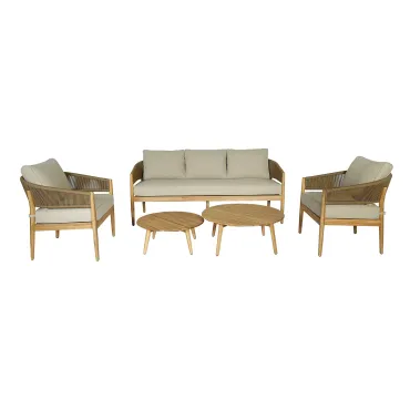 Porto Rope Weave 3 Seat Lounge Set