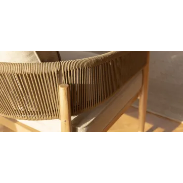 Porto Rope Weave 3 Seat Lounge Set  - 8